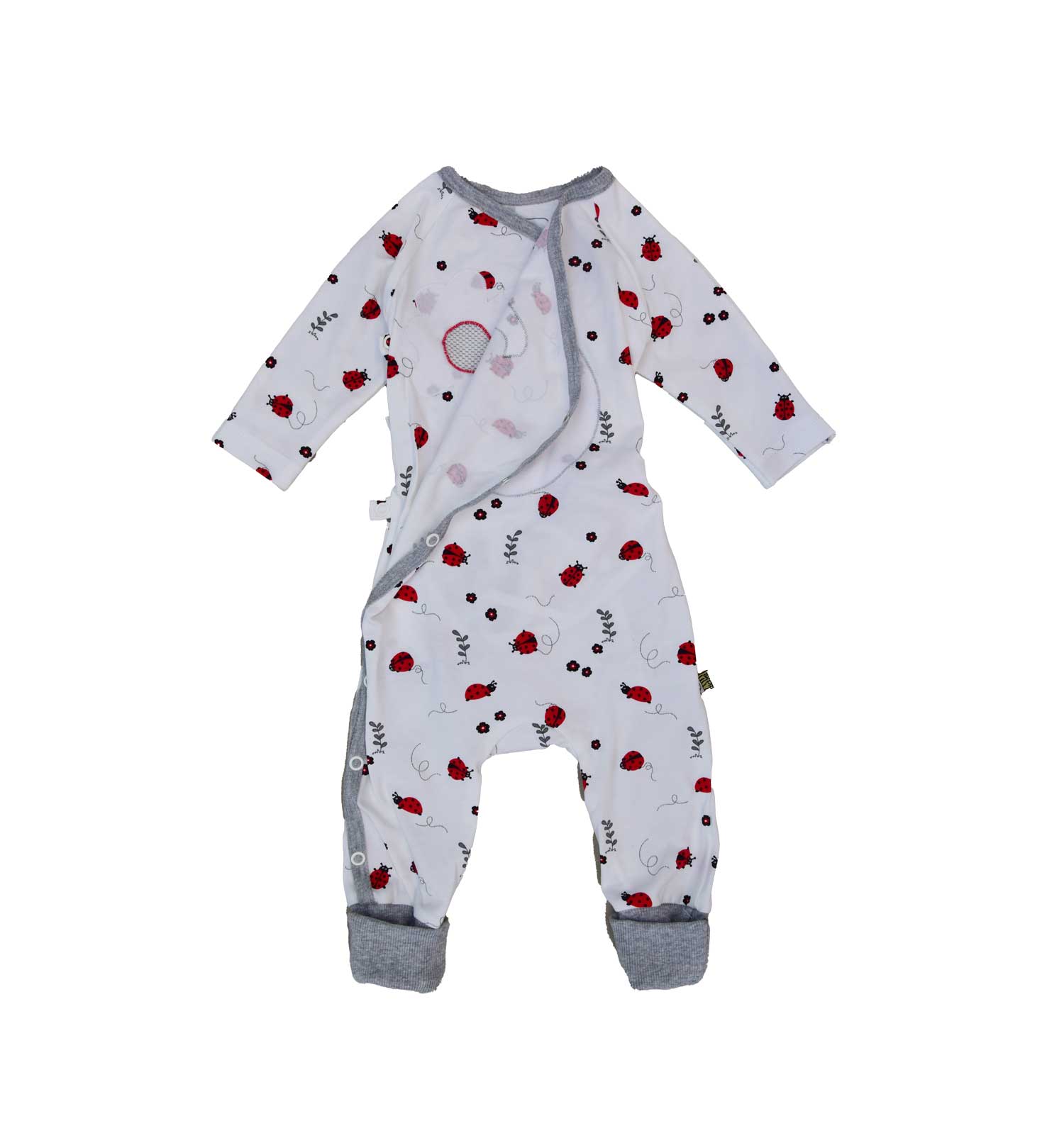 Baby Wickelpyjama – ideal für Wärmekissen von KUDDLY & MARY-Sensor geeignet