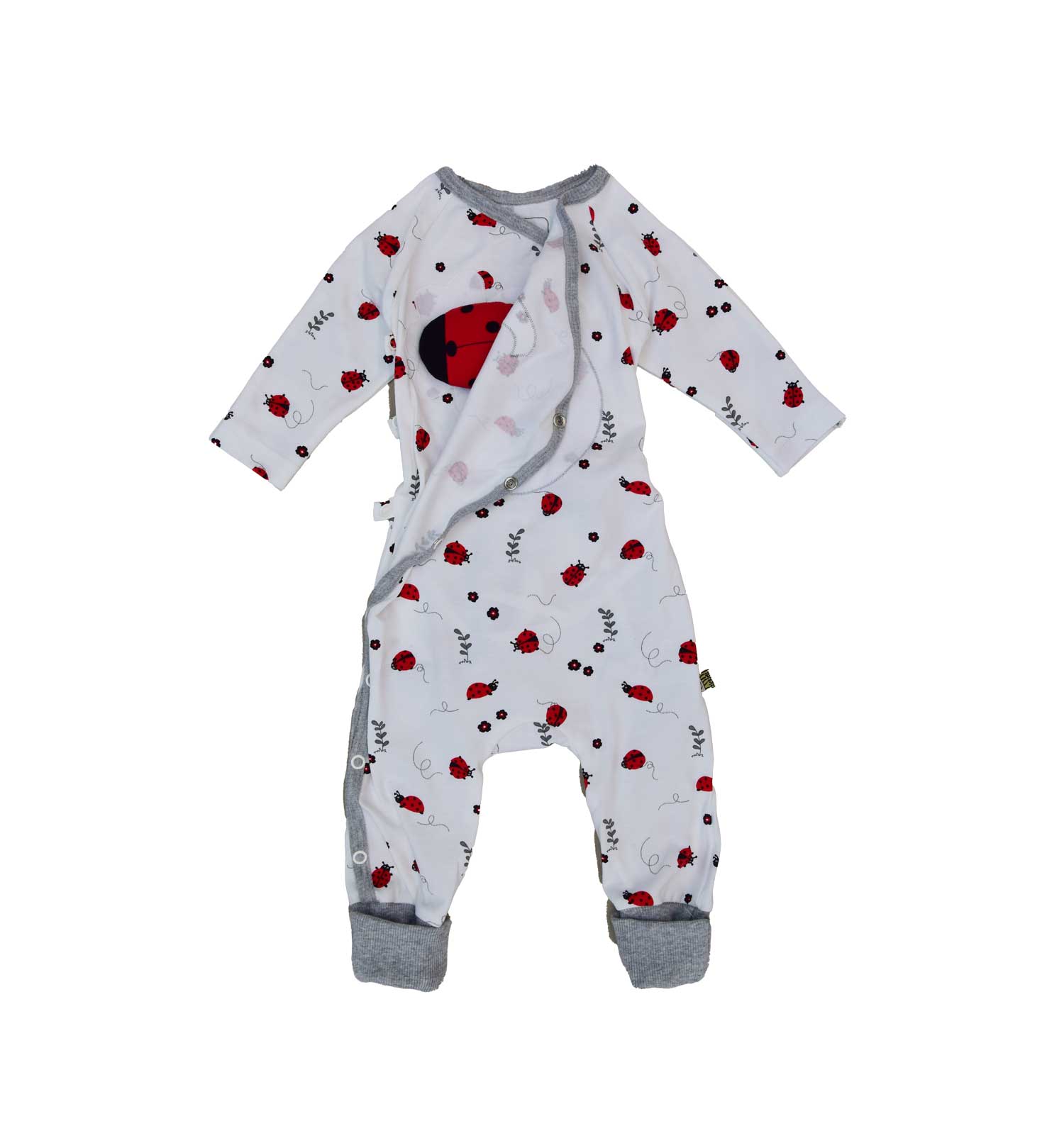 Geschenk zur Geburt – Wickel-Schlafanzug mit Platz für Sensor & Wärmekissen