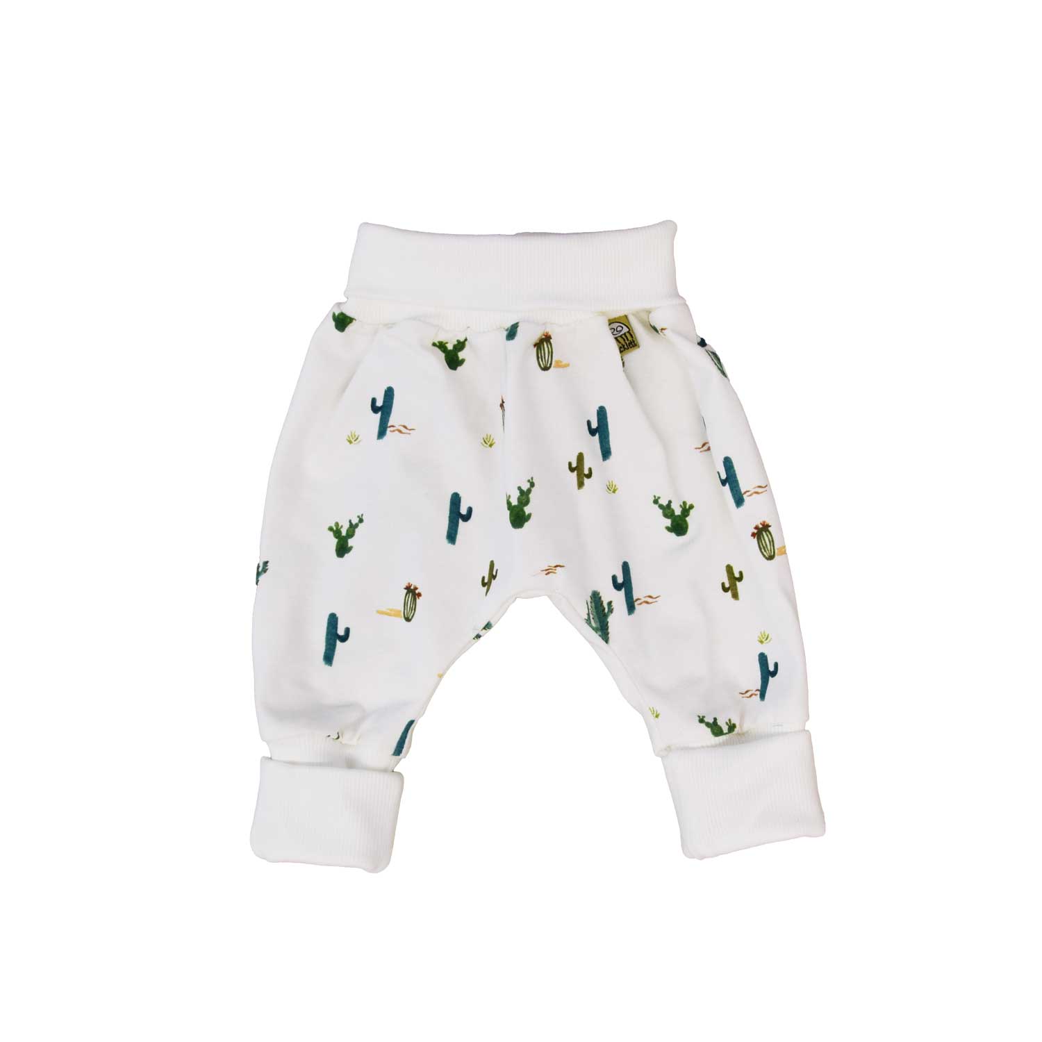 Mitwachsende Babyhose Kaktus Motive – Weich & Ideal zur Geburt – sticklett