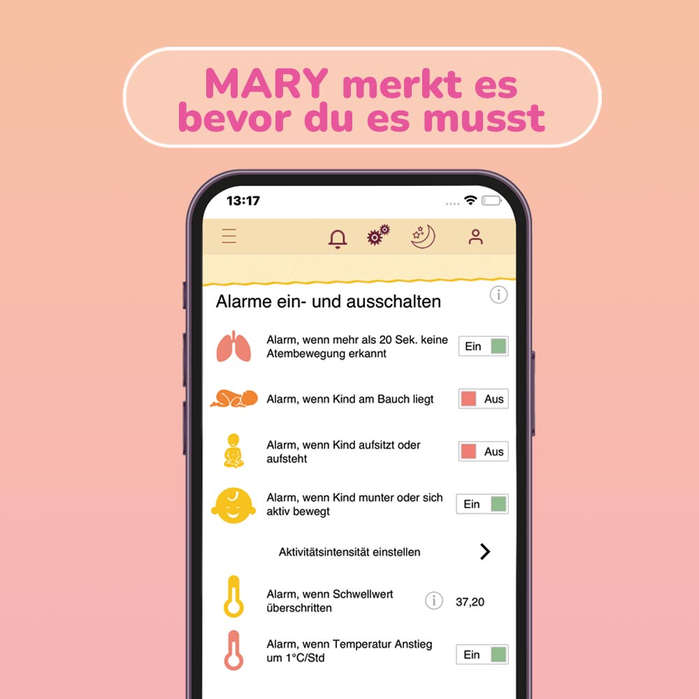 Intelligenter Babysensor MARY MOON – mit App-Anbindung für mehr Sicherheit