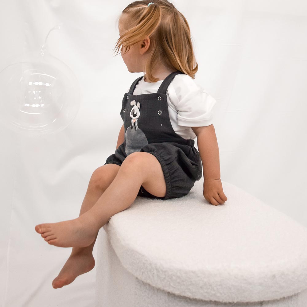 Geschenkidee zum Kindergeburtstag  Musselin Overall mit Funktion & Stil