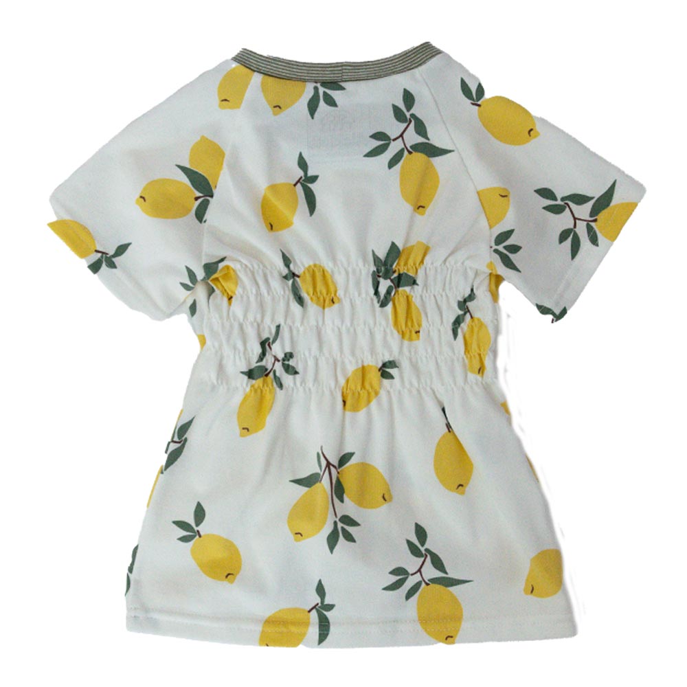 Babykleidung mit Zitronenmotiv – Unterhemd für Nacht & Tag mit MARY-Öffnung