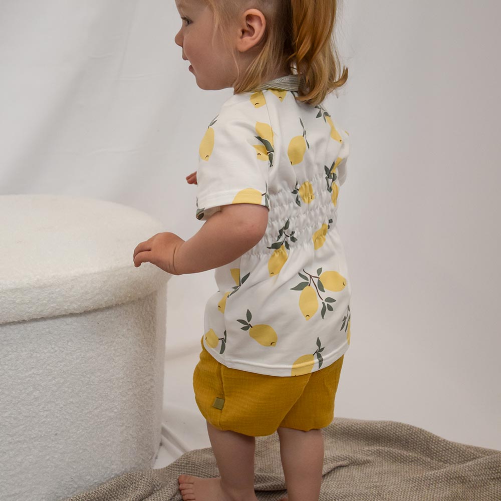 MARY-ready Unterhemd mit Zitronenprint – weich, atmungsaktiv & funktional für Kleinkinder