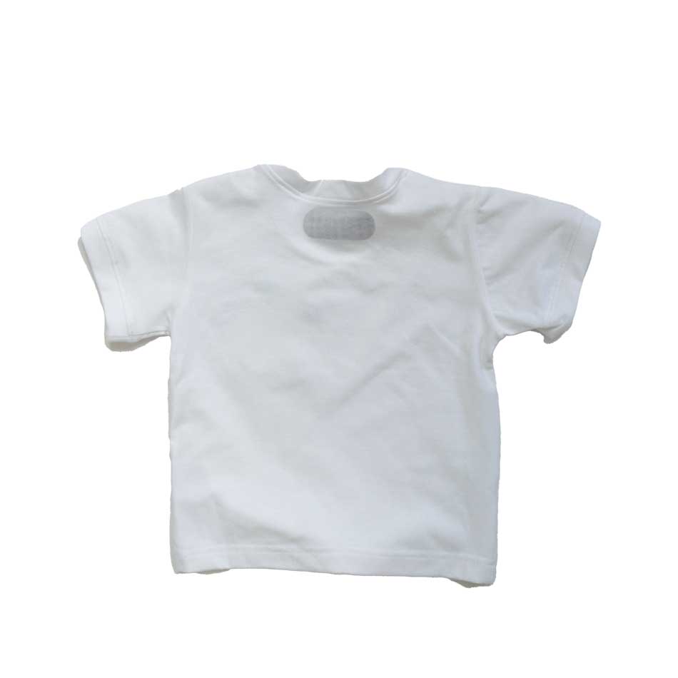 T-Shirt mit Spiel-Funktion – weiß & geeignet für rubby Antirutsch-Pads rückseiten ansicht