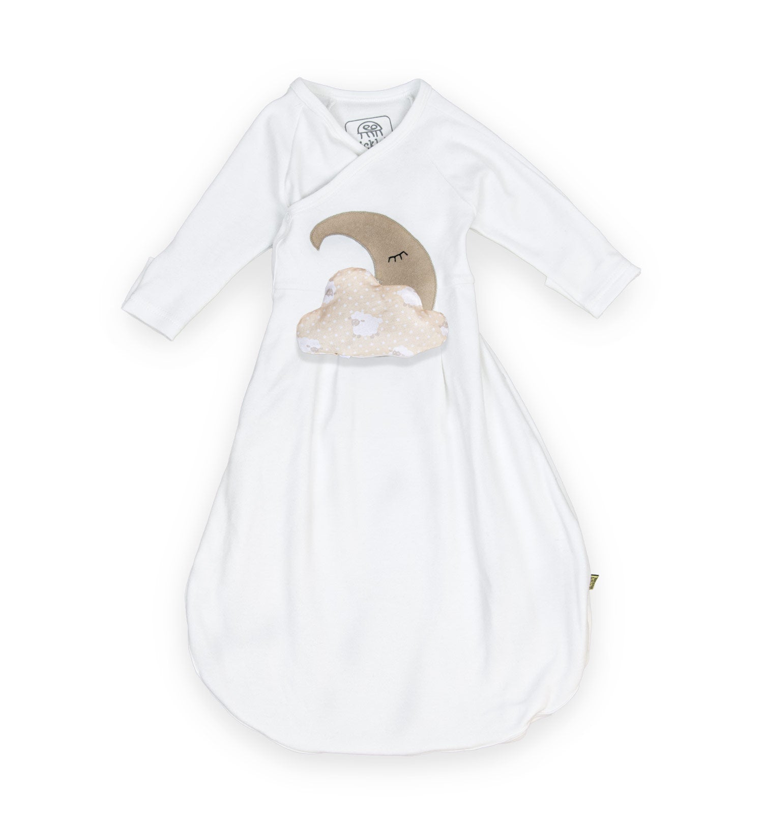 Wickel-Schlafsack mit Kratzschutz aus Biobaumwolle | sticklett Online Store.
