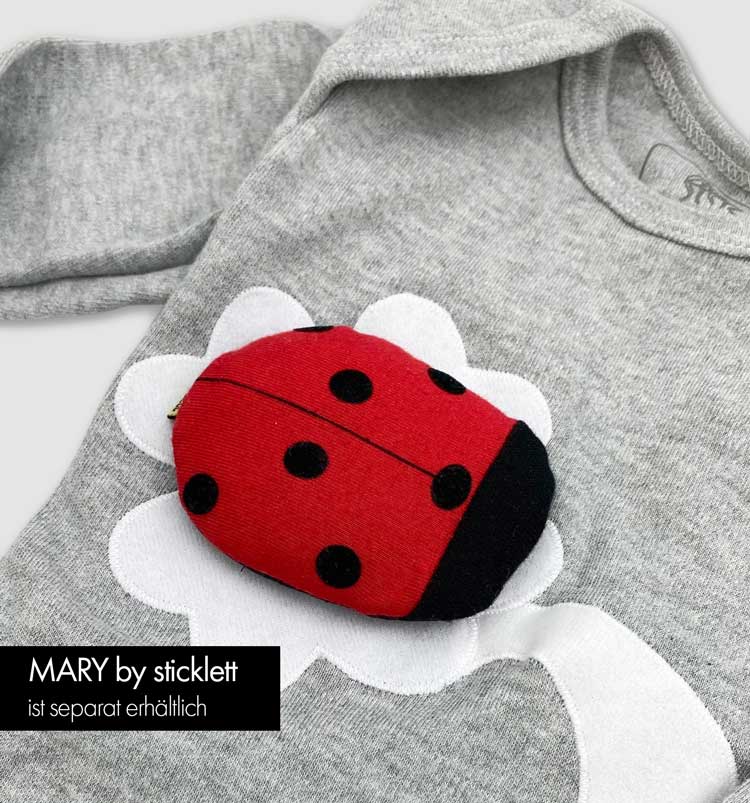 Bio Babykleidung mit Vital Monitor für Neugeborene, smarter Marienkäfer