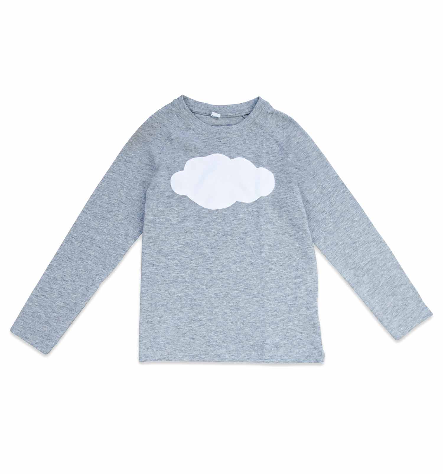 Kinder langarm Shirt mit Wolke selbst gestaltbar – sticklett
