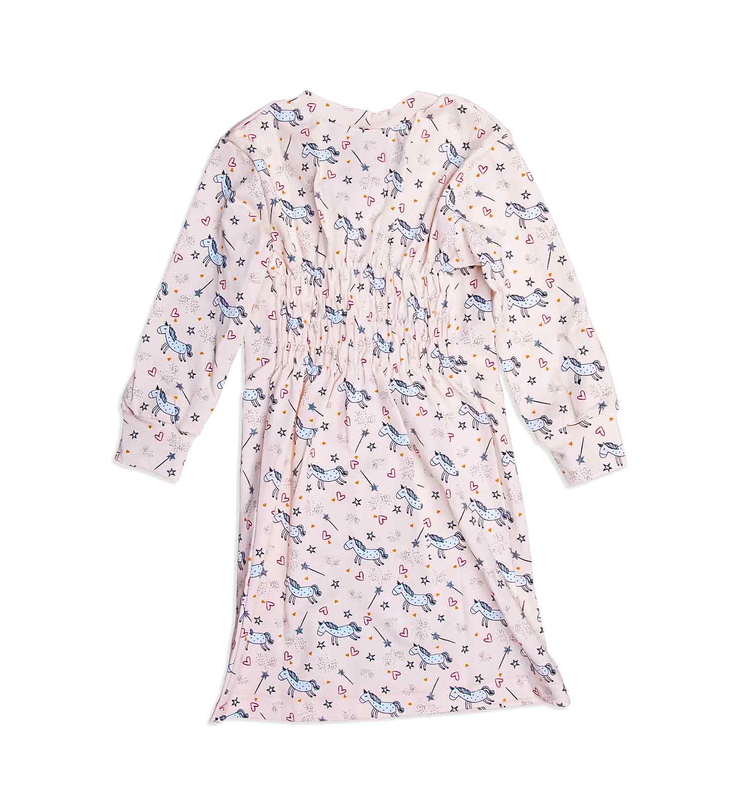 Kinder Nachthemd Einhorn Print in hell rosa | sticklett Online Store.