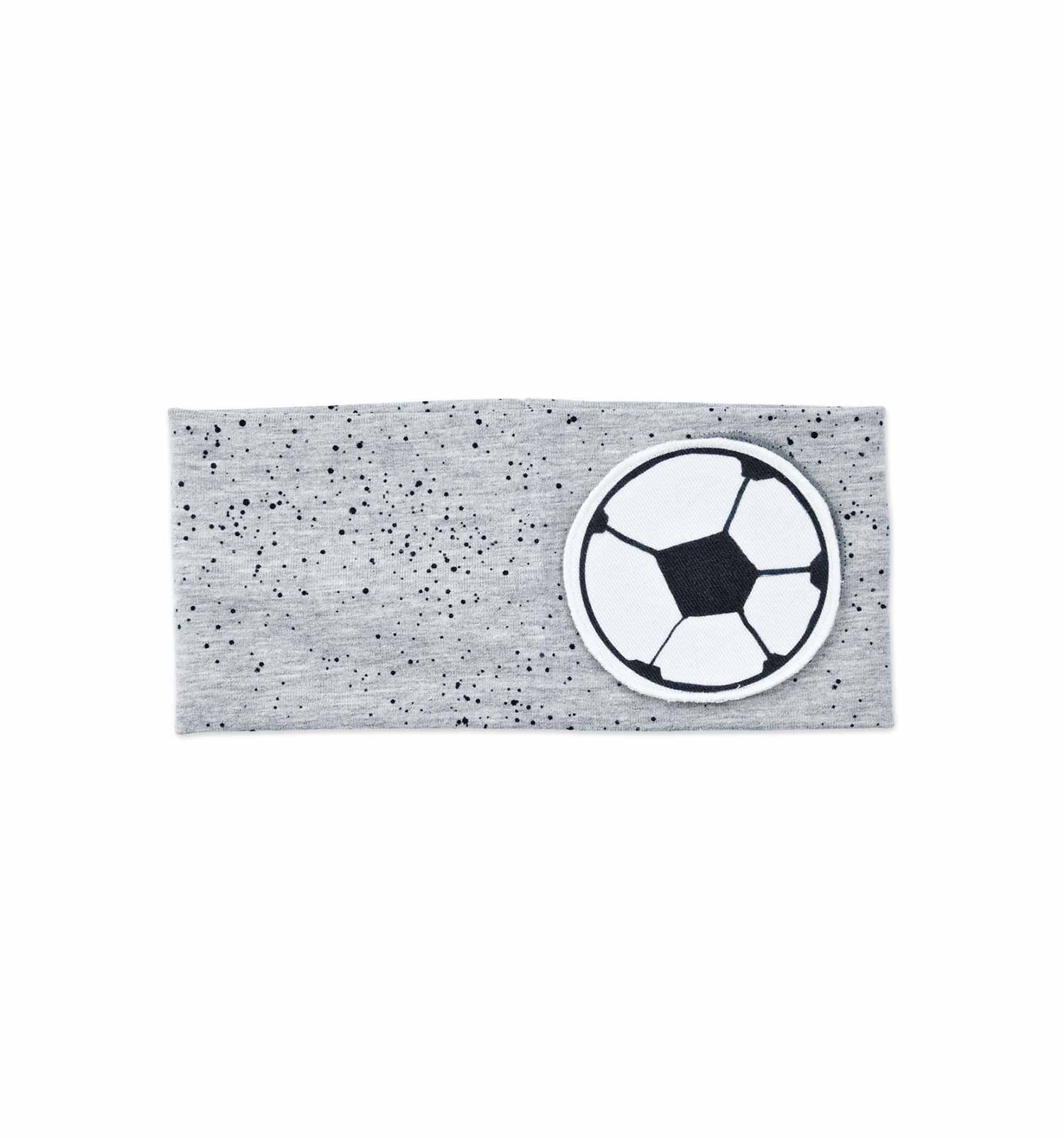 Stirnband grau mit Punkten (glow-in-the-night-Effekt) | sticklett Online Store.