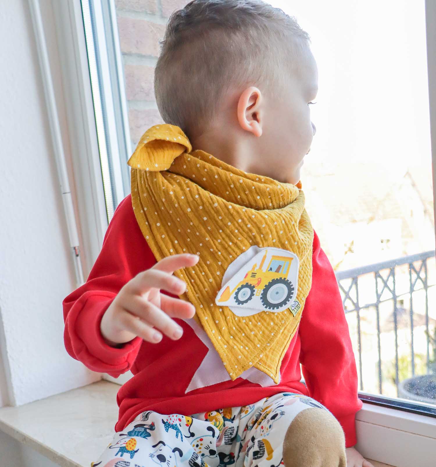 Baby Sweatshirt mit Stern langarm | sticklett Online Store.