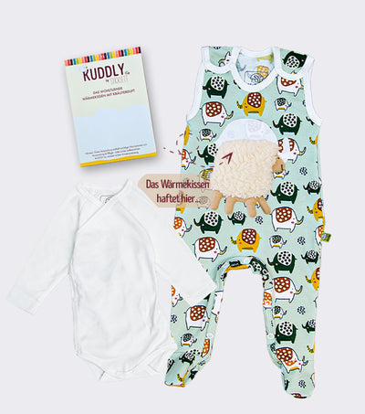 Strampler Set aus Bio Baumwoll-Sweat "Elephant"