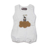 Baby Overall kurz aus Musselin weiß