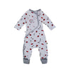 Baby Schlafanzug mit ladybirds in weiß