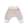 Baby Zweiteiler Wickelbody und Hose in beige Schmetterlinge