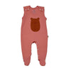 Weicher Babystrampler in Apricot – bequem, hautfreundlich & mitwachsend