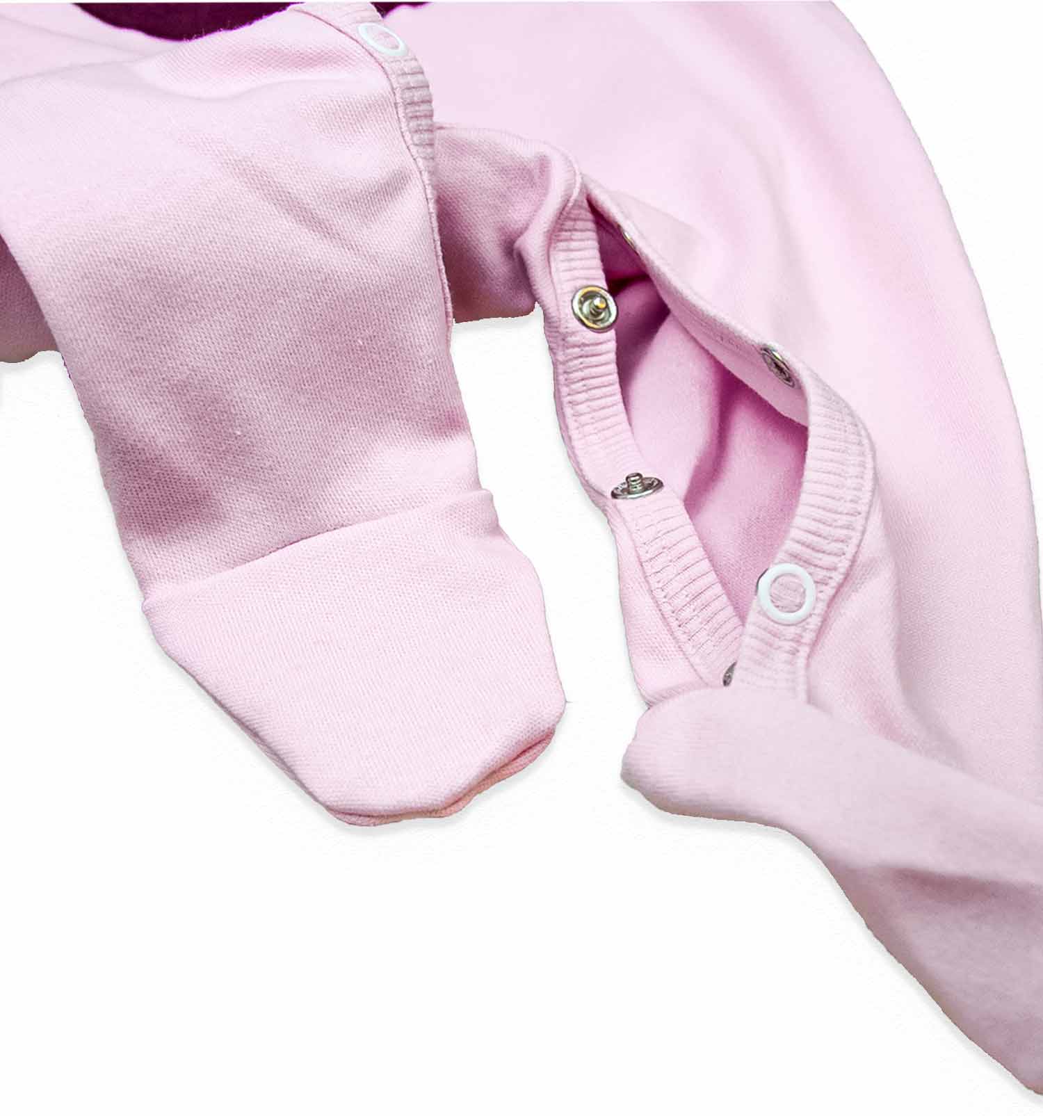 Alltagstaugliches Baby Outfit – rosa Set mit cleverem Design für Eltern