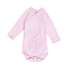 Baby Wickelbody langarm weiß-hellblau-rosa
