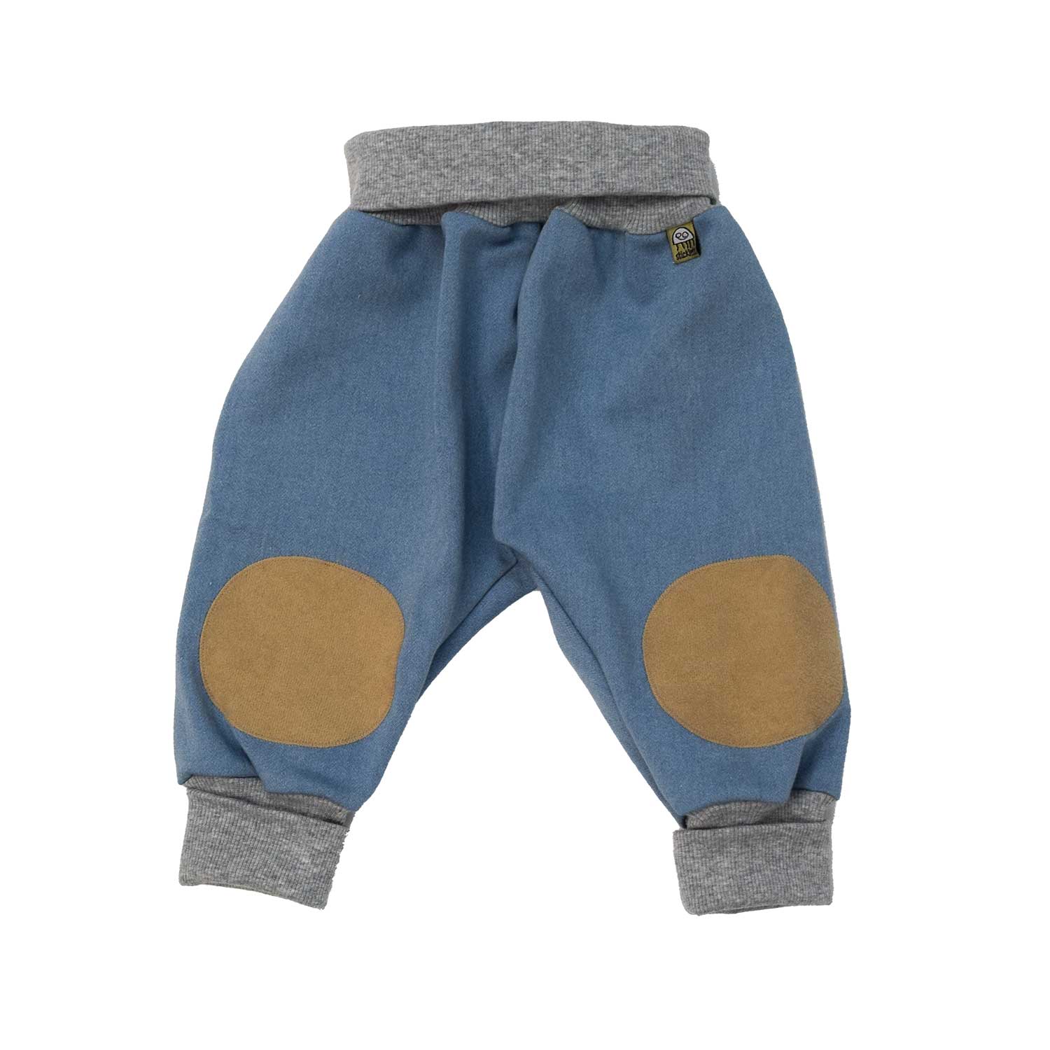 Trendige Jeans Optik Krabbel Baby Hose aus weichen Stoff der Bewegungsfreiheit und viel platz für die Windel hat.