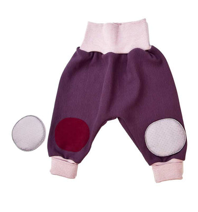 Bio Baby Hose aus weichem ripp cord in mauve