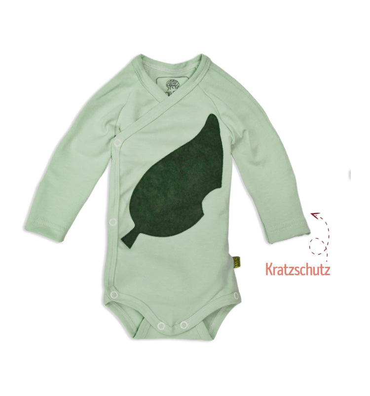 Baby Wickelbody langarm in mint