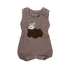Baby Overall kurz aus Musselin rose