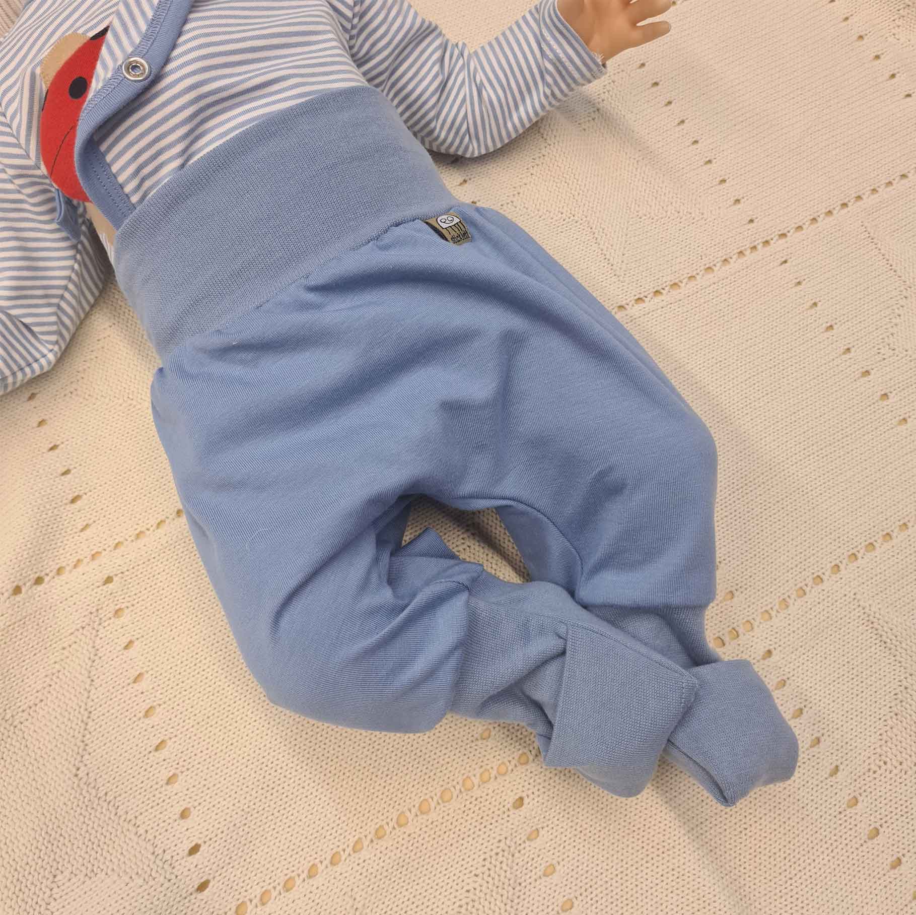 Baby Schlafhose mit Umstülpbund für warme Füße