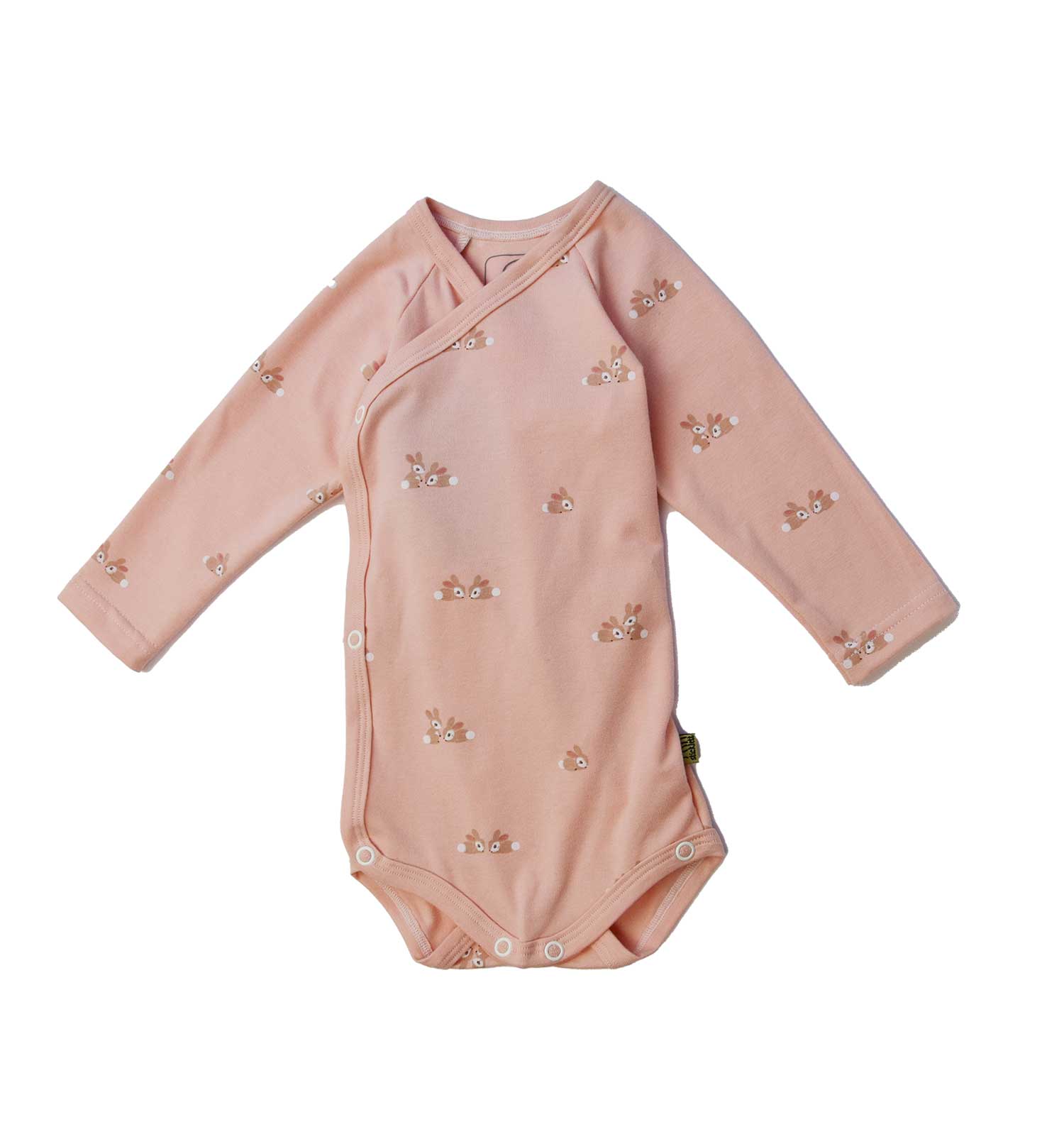 Baby Wickelbody langarm beige peach