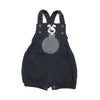 Baby Latzhose aus Musselin in Anthrazit