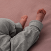 Baby Wickelbody langarm in hellgrau