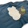 Baby Overall kurz aus Musselin blau