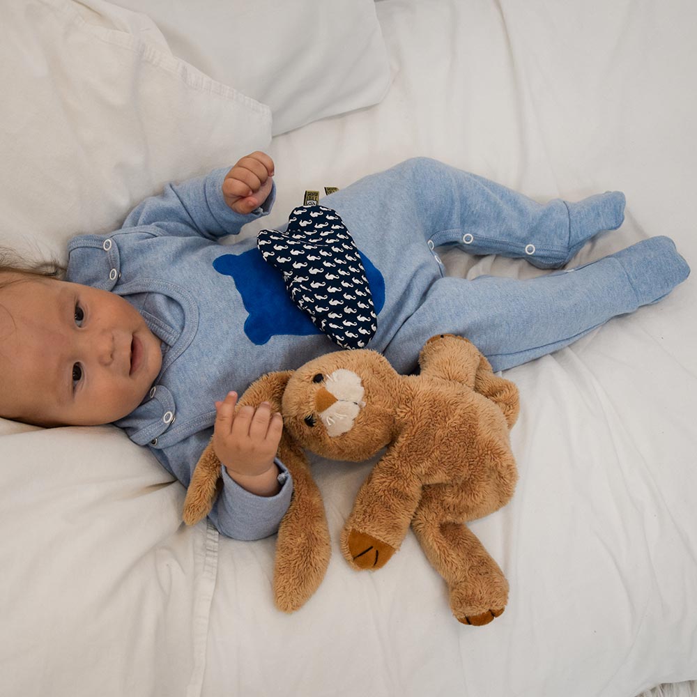 Geschenkset für Jungen – hochwertiges Baby Outfit in Blau, MARY-ready & liebevoll zusammengestellt