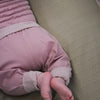 Baby Set Zweiteiler mit Wickelbody und Hose in lilac altrose