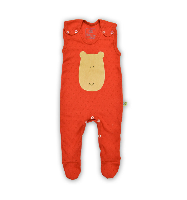 Baby-Strampler in Rot – mitwachsend, bequem & ideal für Neugeborene