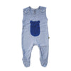 Baby Strampler Junge in hellblau