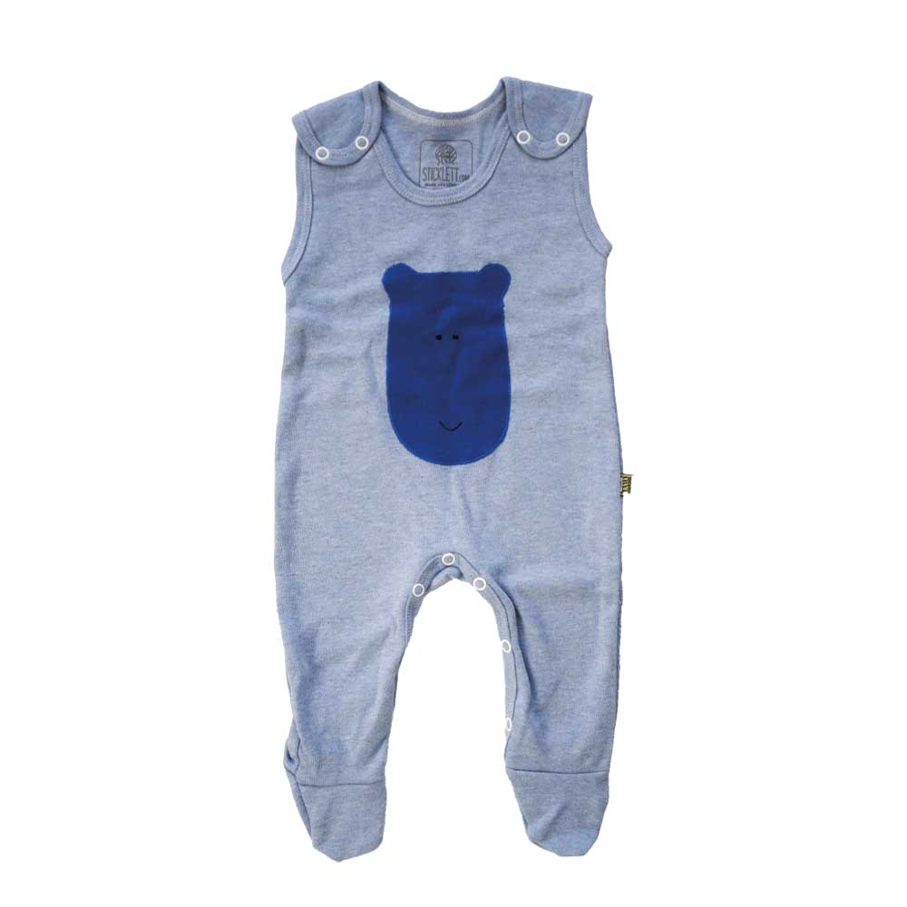 Baby Strampler Junge in hellblau