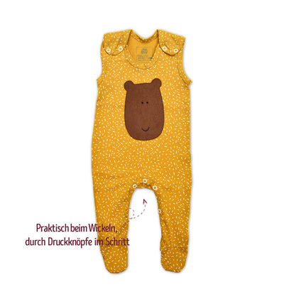 Baby Strampler neutral mit Fuß