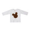 Baby Shirt lang - kurz weiß