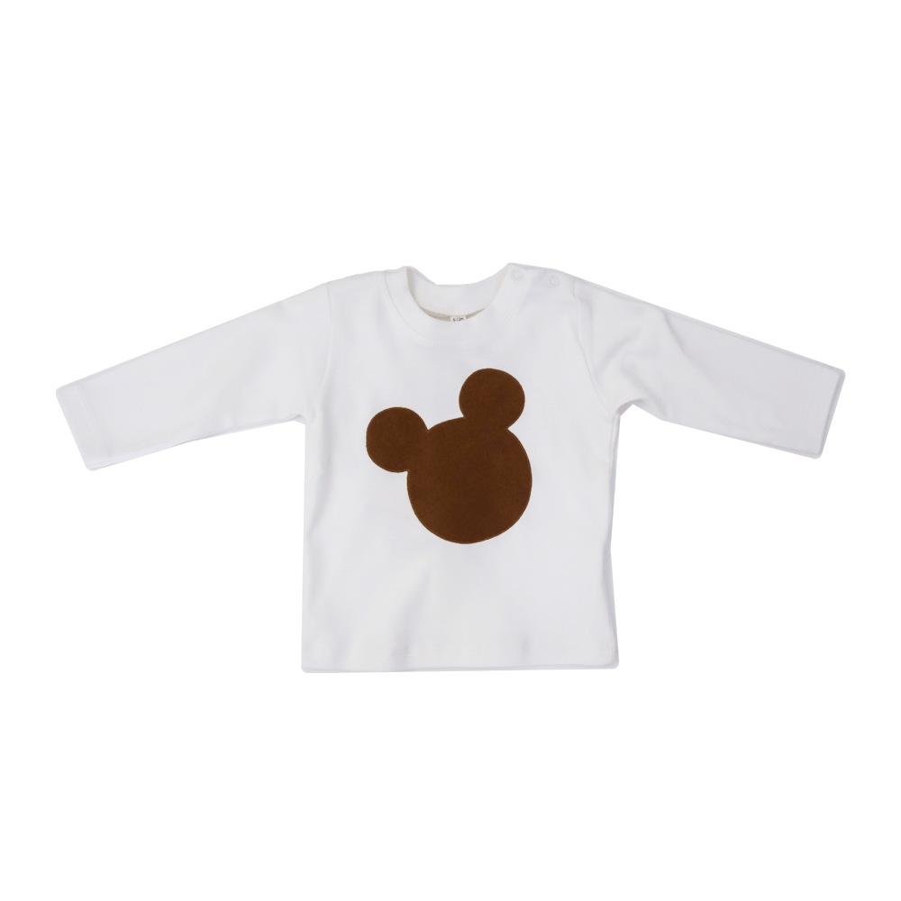 Baby Shirt lang - kurz weiß