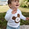 Baby Shirt langarm weiß