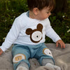 Baby Shirt langarm weiß