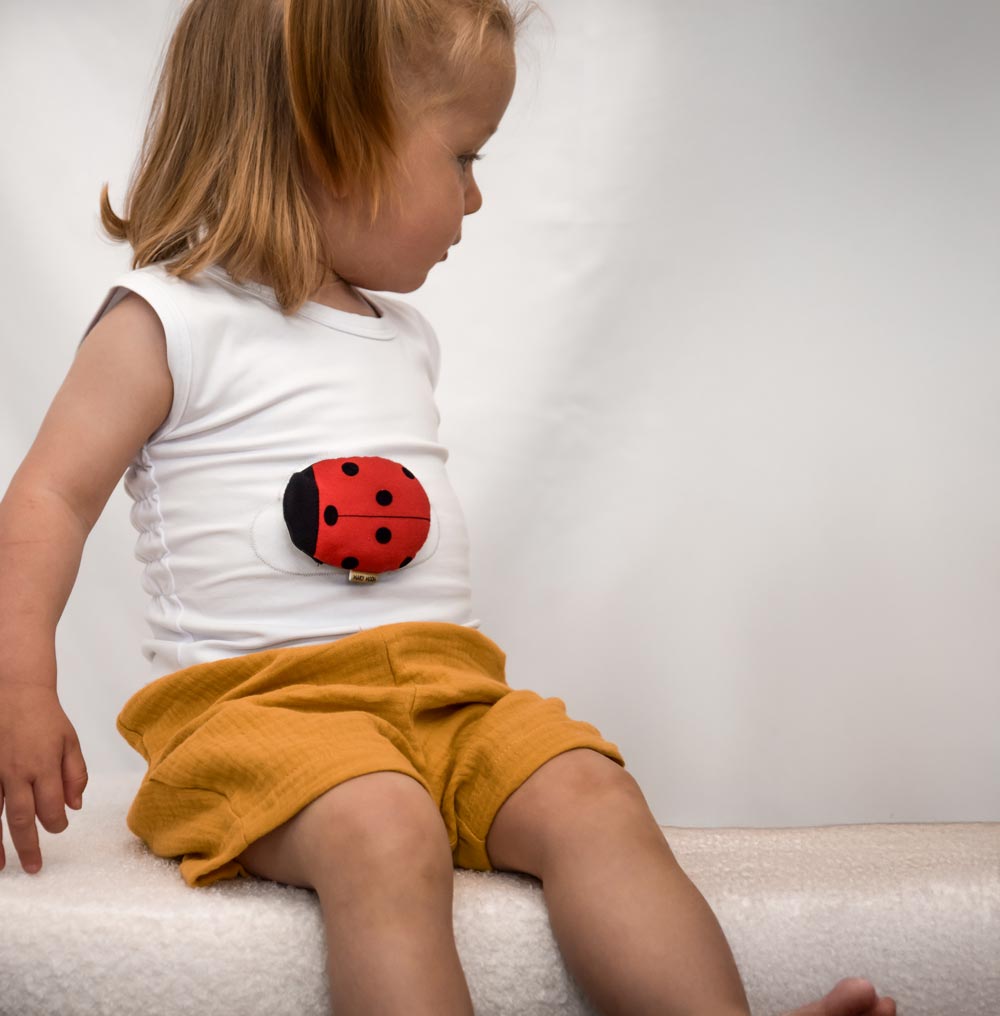 Kinder Unterhemd Träger-Shirt in weiß