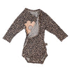 Baby Wickelbody langarm Leo Print