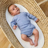 Baby Wickelbody jeans-hellblau meliert | sticklett Online Store.