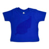 Baby shirt short sleeve royal blue 