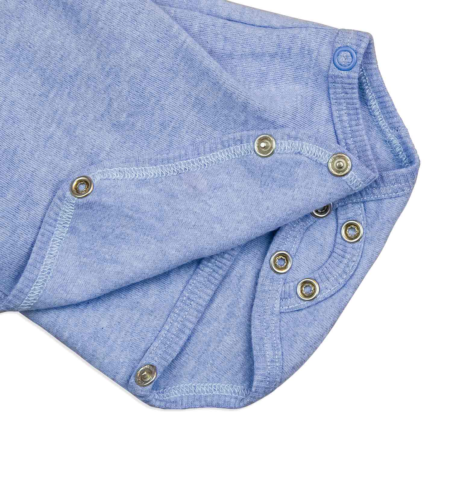 Baby Wickelbody jeans-hellblau meliert | sticklett Online Store.