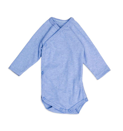 Baby Wickelbody jeans-hellblau meliert | sticklett Online Store.