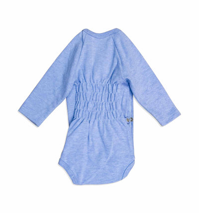 Baby Wickelbody jeans-hellblau meliert | sticklett Online Store.