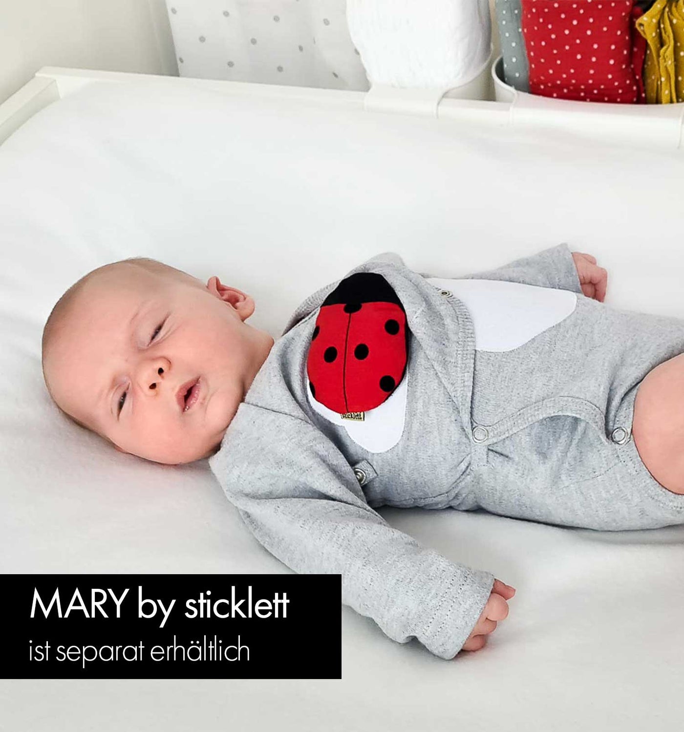 Baby e-health Wearable zur Atem überwachung, smarter Marienkäfer