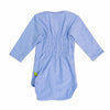 Baby Envelop Body mit Schaf langarm in hellblau-meliert und rosa | sticklett Online Store.