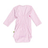 Baby Envelop Body mit Schaf langarm in hellblau-meliert und rosa | sticklett Online Store.